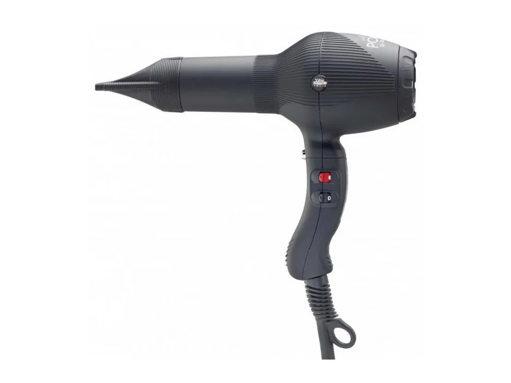 GAMMA PIÚ BARBER PHON Matte Black 2000W - tradiční fén italských holičů - matný černý Omezená Nabídka