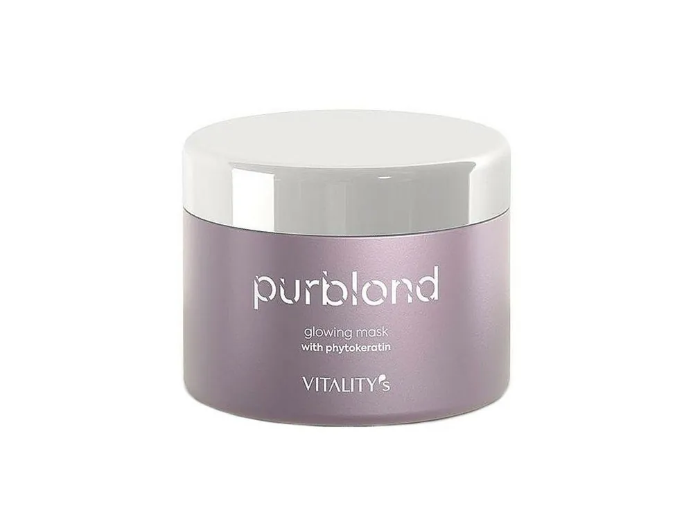 VITALITYS Purblond Glowing Mask 200ml - keratinová maska pro studenou blond vlasů Nejlepší Volba