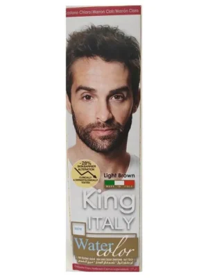 KLÉRAL King Italy Water Color LIGHT BROWN - světle hnědá barva na vlasy pro muže Levný