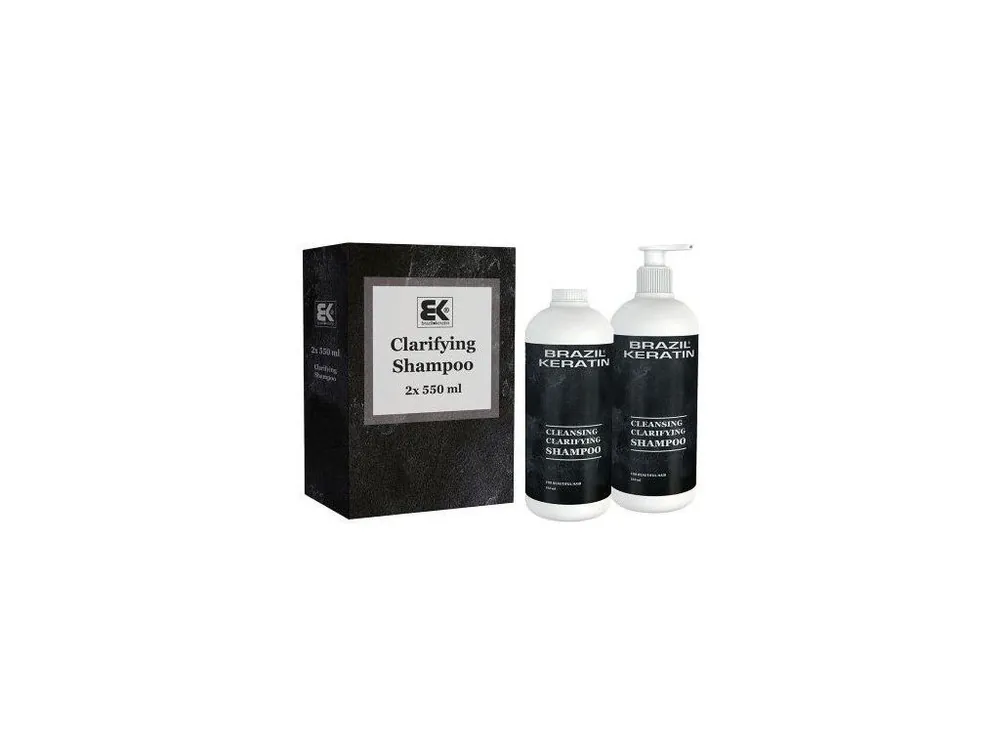 BRAZIL KERATIN Clarifying Shampoo čistící šampon před aplikací brazilského keratinu 2x550ml Koupit Online