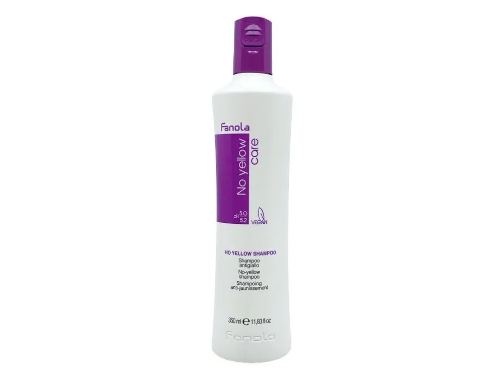 FANOLA No Yellow Shampoo 350ml - šampon pro blond, melírované a šedivé vlasy Expresní Doručení