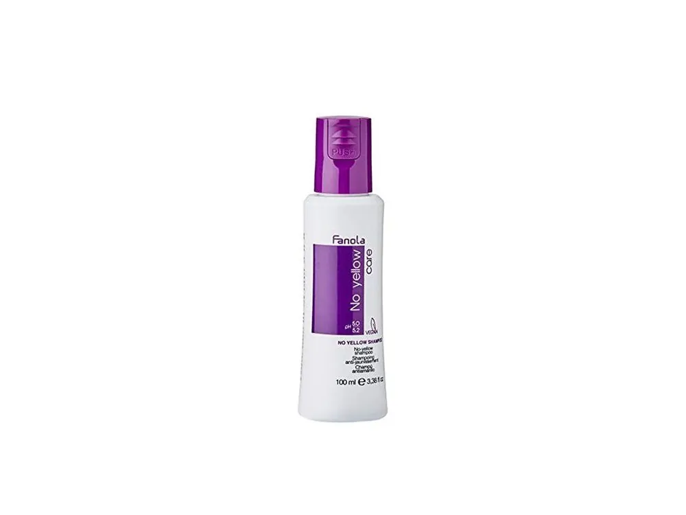 FANOLA No Yellow Shampoo 100ml - šampon pro blond, melírované a šedivé vlasy Akční Cena