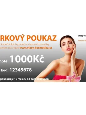 Dárkový poukaz 1000 Dárková poukázka pro nákup zboží v hodnotě 1000Kč Nová Kolekce