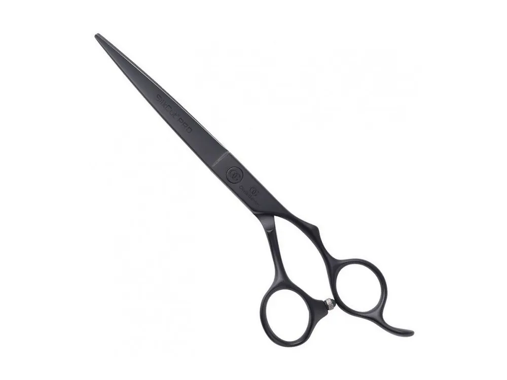 Vysoce Kvalitní OLIVIA GARDEN SilkCut PRO 6,50' Shear Matt Black - kadeřnické nůžky pro praváky