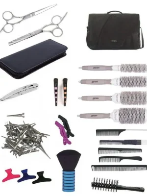 SET Brašna BK10 Kadeřnický set pro učně - textilní brašna s vybavením pro praváky Přímo Od Výrobce