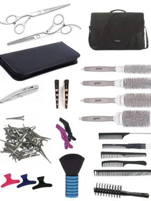 SET Brašna XUB LEFT Kadeřnický set pro učně - textilní brašna s vybavením pro leváky Pouze Dnes