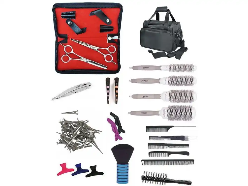SET Taška TL39 Kadeřnický set pro učně - textilní taška s vybavením pro praváky Cenová Bomba
