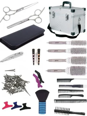 SET Alu kufr BK10 Kadeřnický set pro učně - hliníkový kufr s vybavením pro praváky Speciální Cena