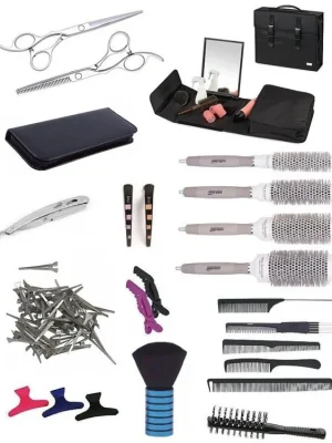 Nejprodávanější SET Toolcase XUB LEFT Kadeřnický set pro učně - taška se zrcadlem a s vybavením pro leváky
