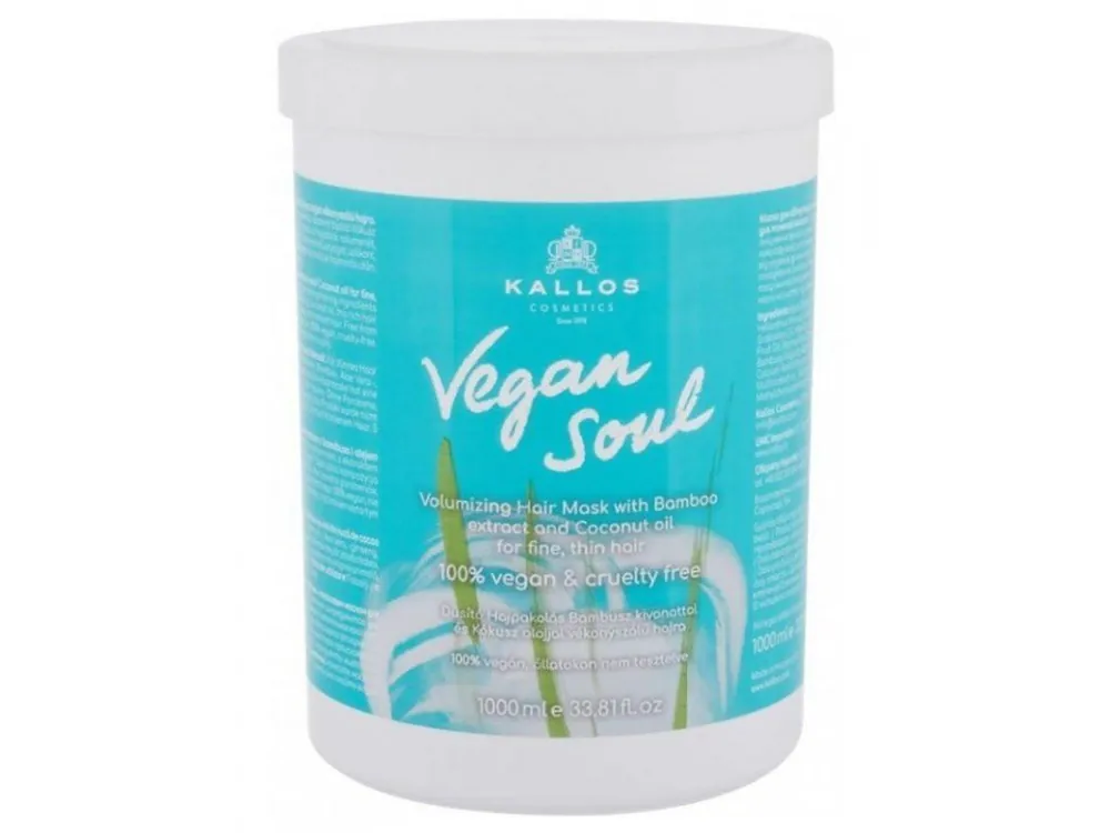 Aktuální KALLOS Vegan Soul Volumizing Hair Mask 1000ml - maska pro větší objem vlasů