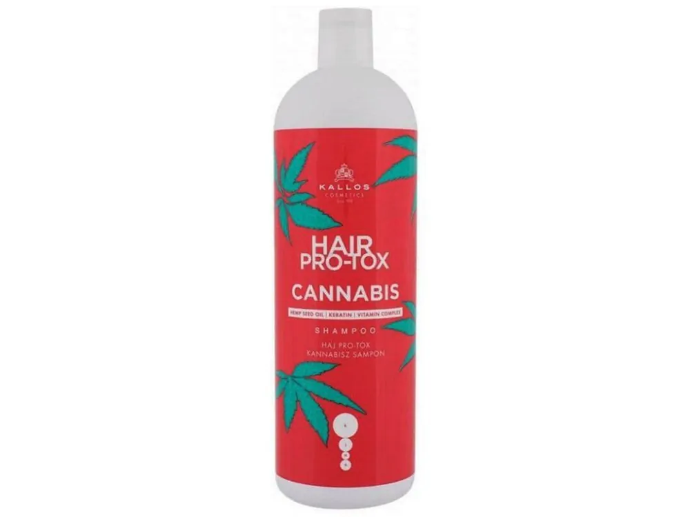 KALLOS Cannabis Pro-Tox Shampoo 1000ml - šampon na poškozené vlasy Autentický