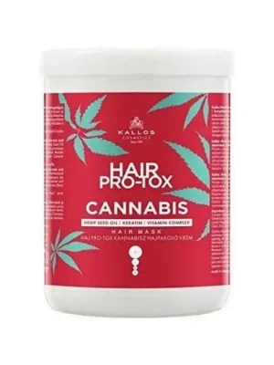 KALLOS Cannabis Pro-Tox Hair Mask 1000ml - maska na poškozené vlasy Ihned K Objednání