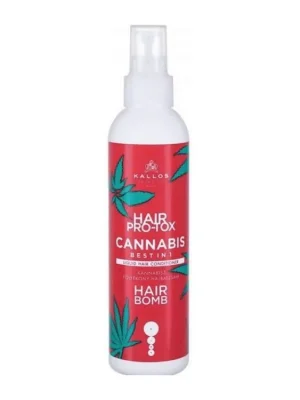 KALLOS Cannabis Pro-Tox Cannabis Hair Bomb 200ml - bezoplachový regenerační kondicionér Autentický