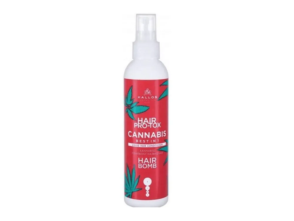 KALLOS Cannabis Pro-Tox Cannabis Hair Bomb 200ml - bezoplachový regenerační kondicionér Autentický