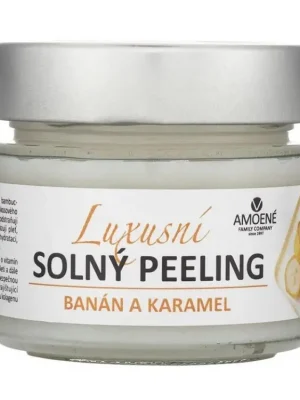 AMOENÉ Luxusní solný peeling - banán a karamel 250g Nová Kolekce