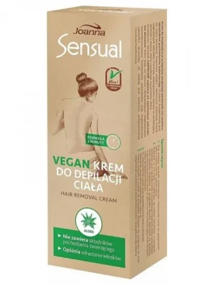 Zlevněný JOANNA Sensual Vegan Body Cream 100g - depilační 5 minutový krém na tělo pro citlivou pokožku