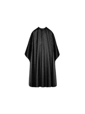 SIBEL Dots Black Kadeřnická pláštěnka na barvení a stříhání vlasů - černá Must-Have