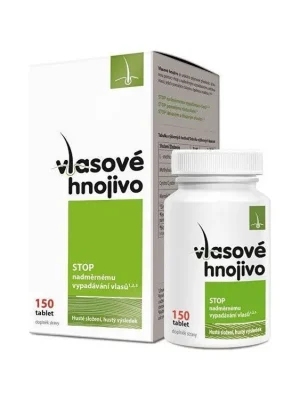 Originální VLASOVÉ HNOJIVO 150 tablet proti vypadávání, řídnutí, lámání a třepení vlasů