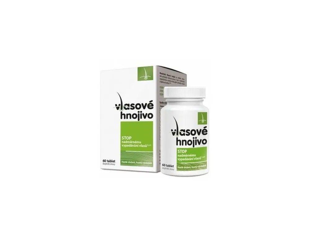 VLASOVÉ HNOJIVO 60 tablet proti vypadávání, řídnutí, lámání a třepení vlasů Akční Cena
