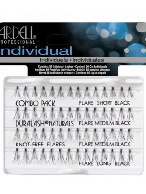 Must-Have ARDELL Individuals Trsové řasy Knot Free Black 56ks - 14ks short, 28ks medium, 14ks long