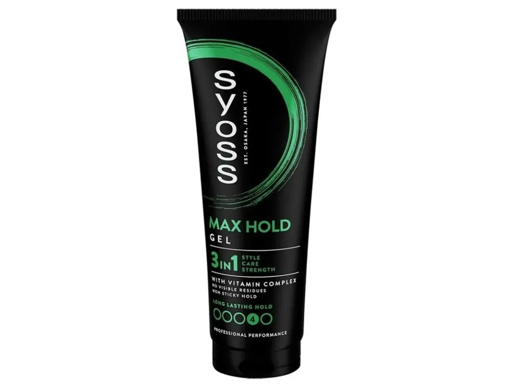 Koupit Online SYOSS Professional MAX HOLD Gel 3in1 - pro extra silnou fixaci vlasů 250ml