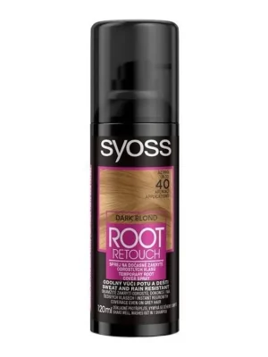 Koupit Online SYOSS Root Retouch DARK BLOND 120ml - tónovací barva na odrosty ve spreji - tmavá blond
