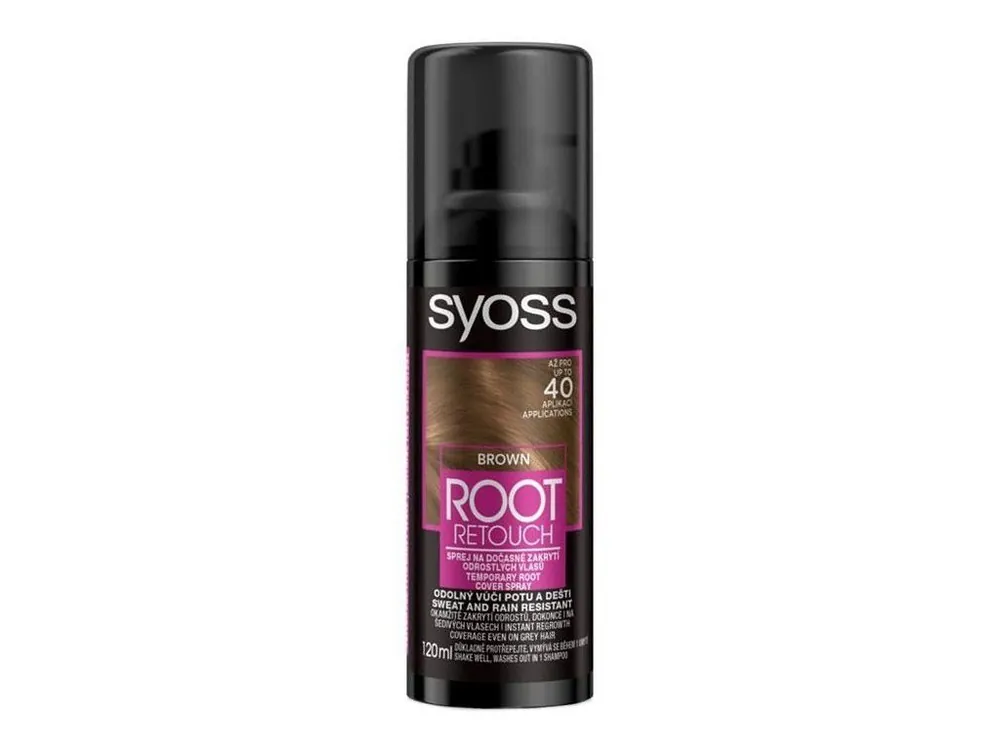 Nakupujte Hned SYOSS Root Retouch BROWN 120ml - tónovací barva na odrosty ve spreji - hnědá