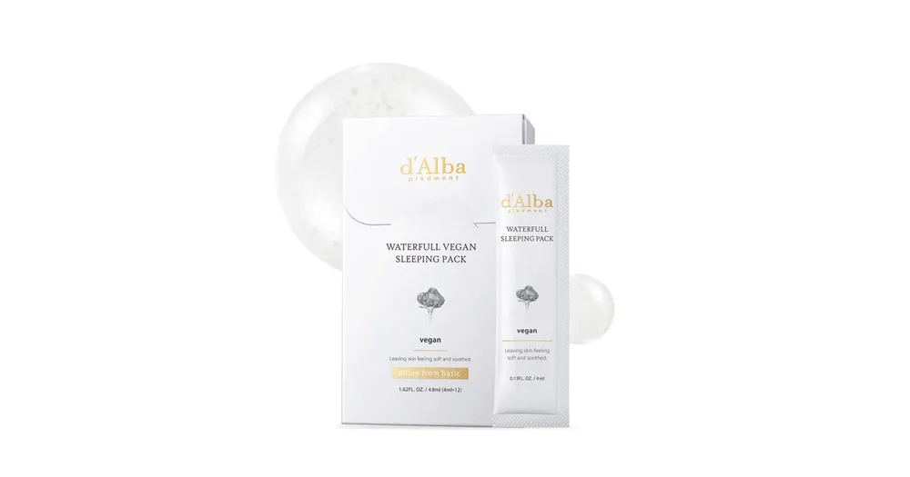 Super Cena d'Alba Waterfull Vegan Sleeping Pack 12 x 4 ml