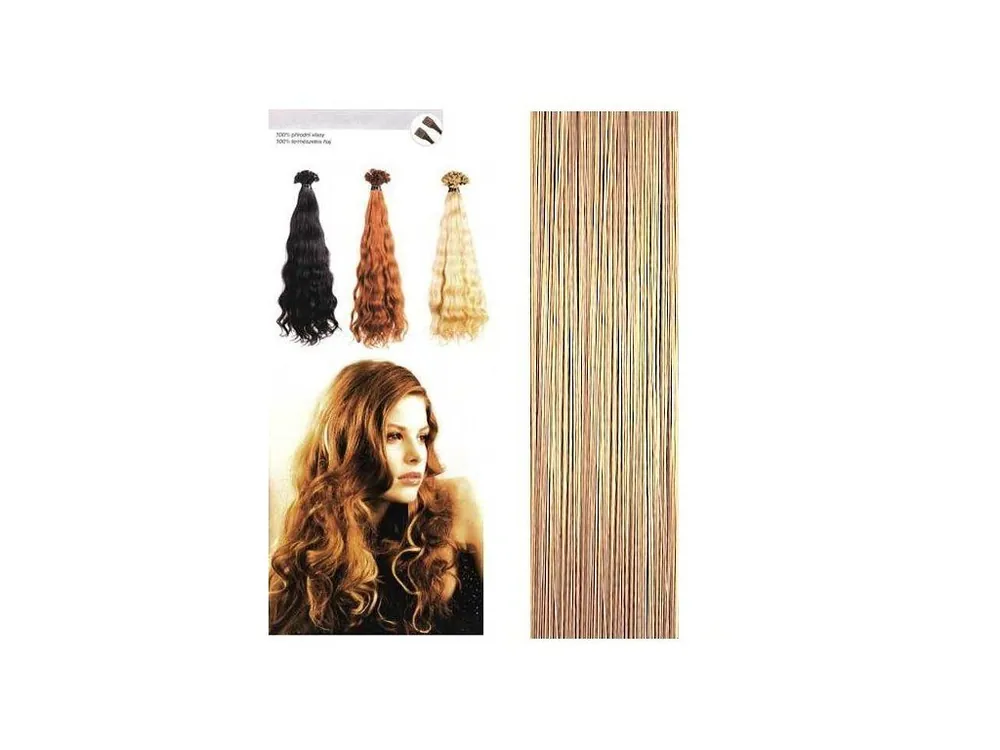 SO.CAP. Vlnité vlasy Přírodní odstín 8002M 55-60cm - light blonde nature sand 19 Cenový Hit