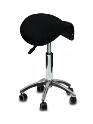 SALON KOMPLET Kadeřnický taburet AM-302 Sedlo - ergonomický tvar - černý Levný