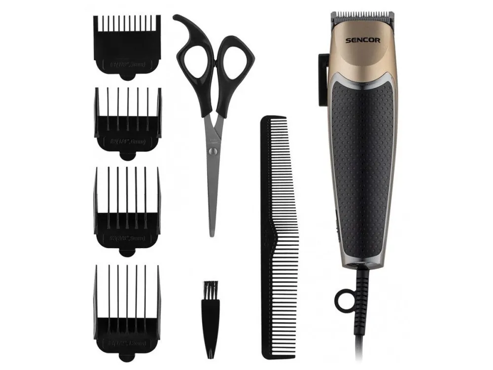 SENCOR SHP 460CH Hair Clipper - šňůrový střihací strojek na vlasy s příslušenstvím Levný
