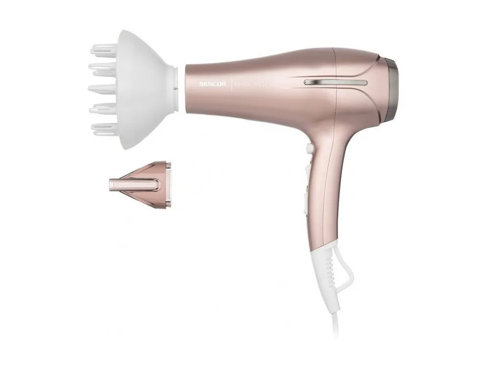 SENCOR SHD 6800RG Hair Dryer 2300W - fén s difuzérem a ionizátorem - starorůžový Vysoce Kvalitní