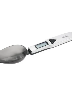 Značkový LAMART LT7034 SPOON nerezová kuchyňská vážící lžíce s plastovou s miskou - přesnost 0,1g