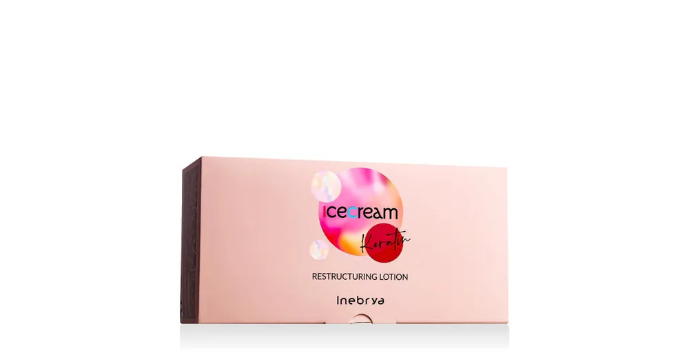 Inebrya Ice Cream Keratin Keratin Restructuring Lotion 12 x 11 ml Odeslání Ihned