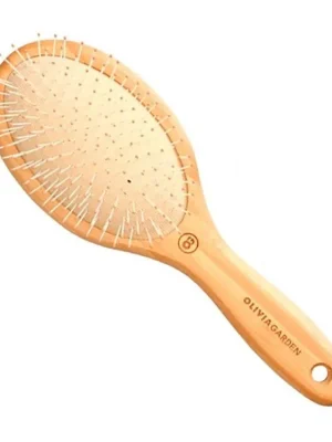 OLIVIA GARDEN Detangle Nylon M - Bambusový kartáč s nylonovými štětinami 80 x 235mm Tovární Cena