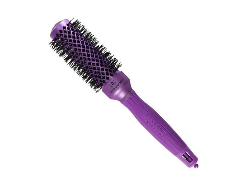 Novinka OLIVIA GARDEN VIO-34 VIOLET Nano Thermic Ceramic + ION - kulatý kartáč na vlasy 34mm