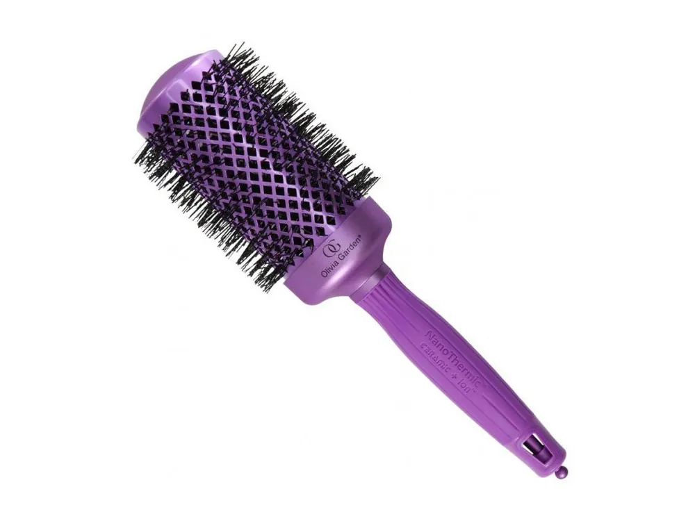 OLIVIA GARDEN VIO-54 VIOLET Nano Thermic Ceramic + ION - kulatý kartáč na vlasy 54mm Finální Výprodej