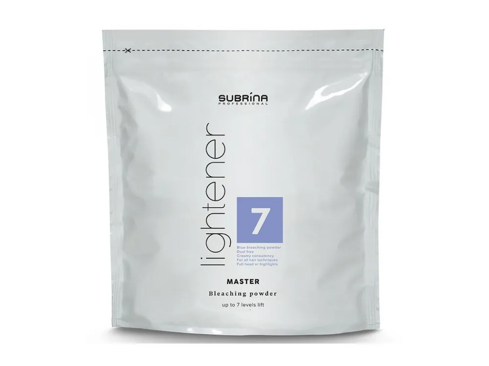 SUBRÍNA Professional Lightener Master 7+ platinový melír na vlasy - sáček 500g Oblíbený