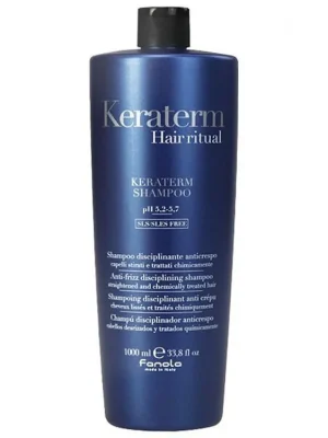 Rychlé Dodání FANOLA Keraterm Anti-Frizz Disciplining Shampoo 1000ml - šampon proti krepatění vlasů