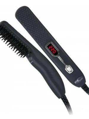 FOX Barber Brush IONIC profesionální elektrický žehlicí kartáč na vousy a vlasy Nová Kolekce