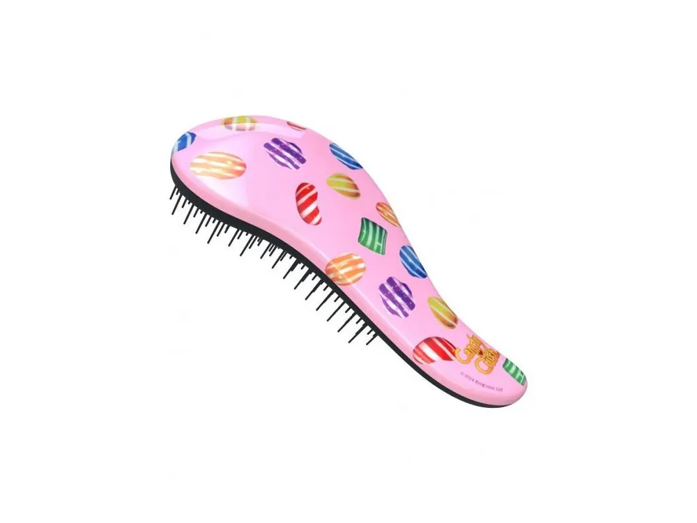Autentický DTANGLER Kids Pink Dětský kartáč s rukojetí na rozčesání vlasů - růžový