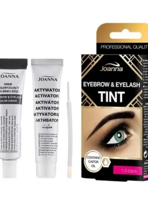 Autentický JOANNA TINT 1.0 BLACK - krémová barva na řasy a obočí + aktivátor - černá
