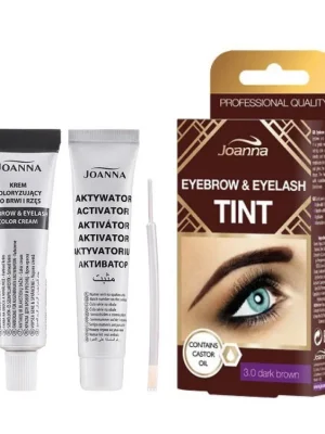 JOANNA TINT 3.0 DARK BROWN - krémová barva na řasy a obočí + aktivátor - tmavě hnědá Jen Po Omezenou Doba