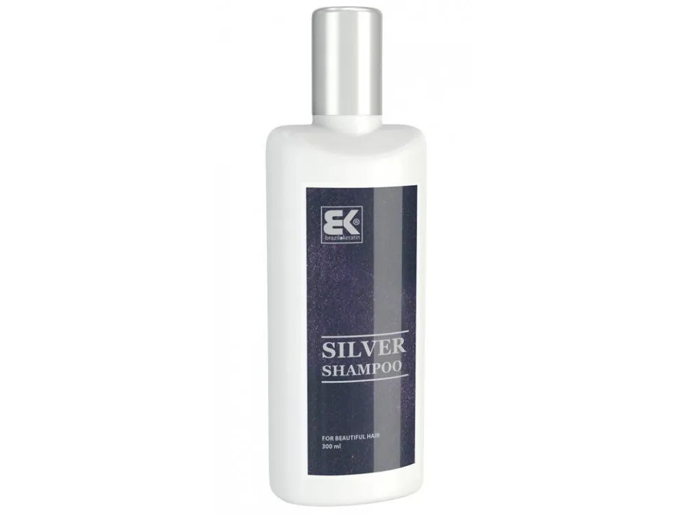 Akční Nabídka BRAZIL KERATIN Silver Shampoo 300ml - stříbrný šampon pro studené blond a bílé odstíny
