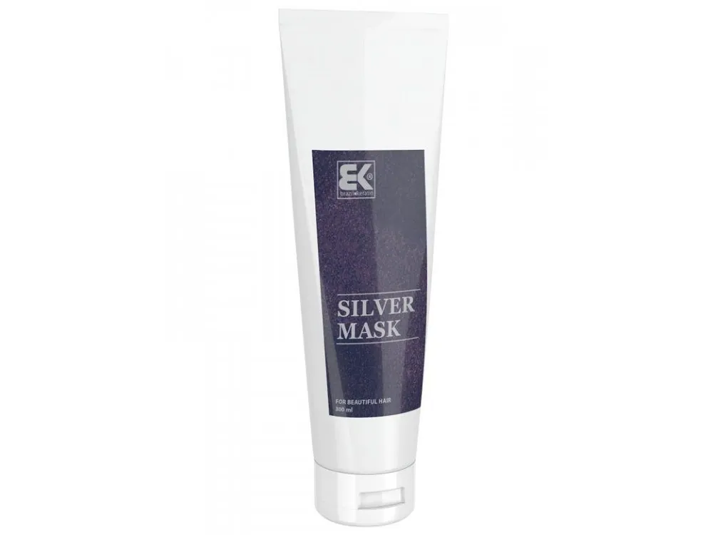 BRAZIL KERATIN Silver Mask 300ml - stříbrná maska pro studené blond a bílé odstíny Akce