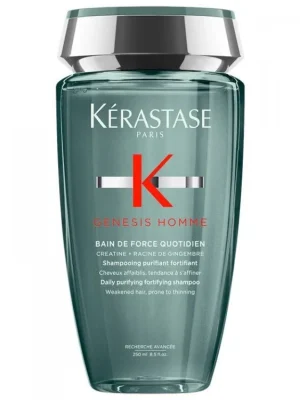 KÉRASTASE Genesis Homme Bain De Force 250ml - čisticí posilující šampon pro oslabené vlasy Koupit Online