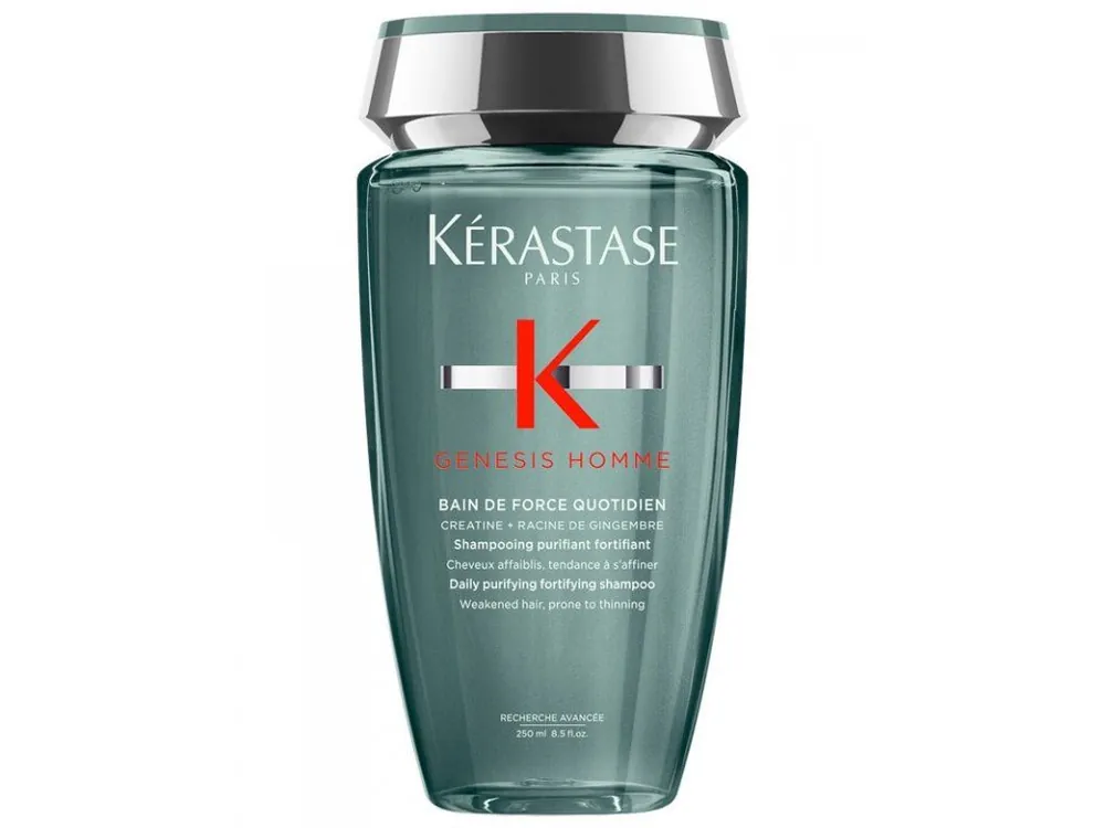 KÉRASTASE Genesis Homme Bain De Force 250ml - čisticí posilující šampon pro oslabené vlasy Koupit Online
