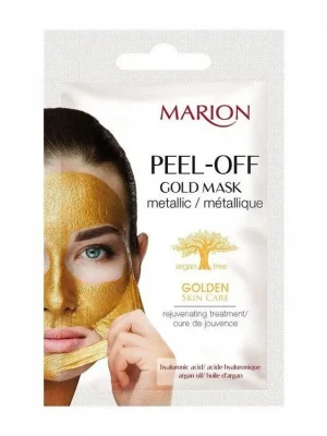 Akční Nabídka MARION Face Gold Mask Metalic Peel-Off Hyaluronic Acid 6g - odlupovací pleťová maska