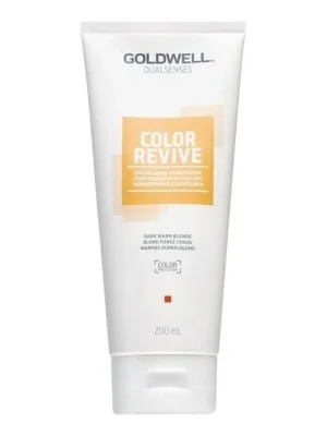 GOLDWELL Dualsenses Color Revive Conditioner 200ml - barevný kondicionér - Dark Warm Blonde Vysoce Kvalitní