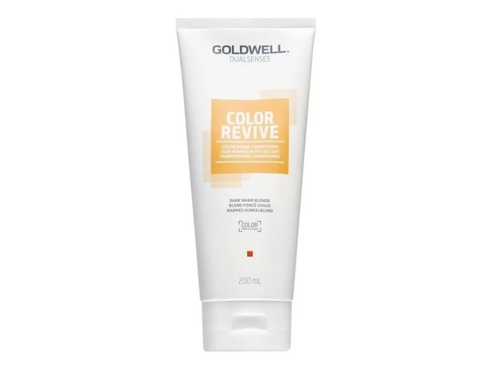 GOLDWELL Dualsenses Color Revive Conditioner 200ml - barevný kondicionér - Dark Warm Blonde Vysoce Kvalitní